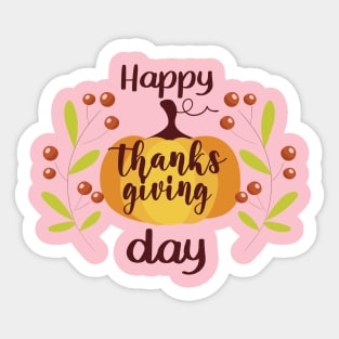 Happy Thanks Giving Day Sticker